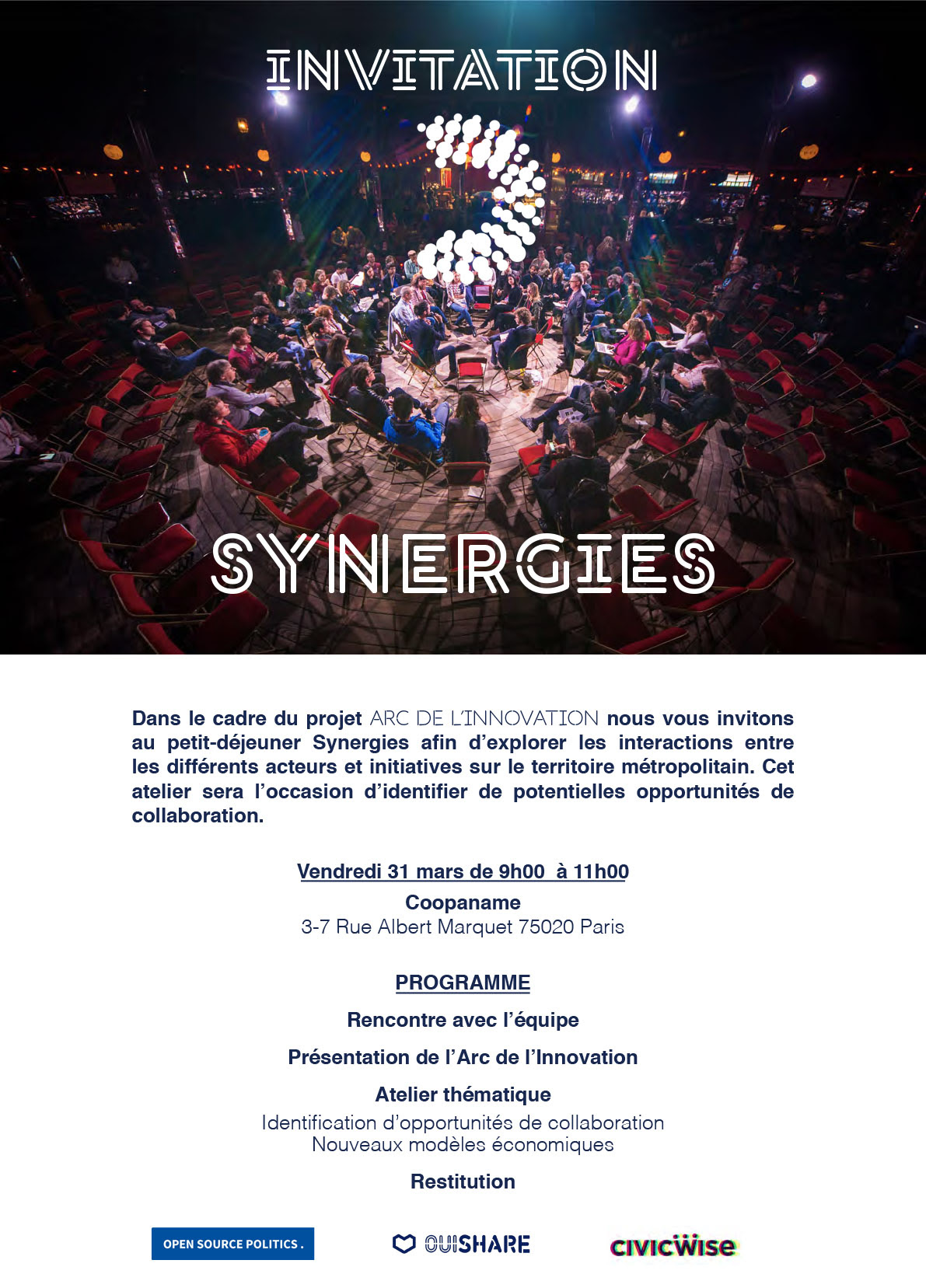 Atelier Synergies - Invitation